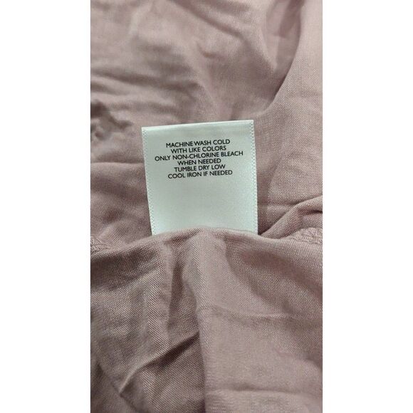 Fervour Womens Size XL Pink Round Neck Short Sleeve Ruffle Midi A Line Dress - Picture 6 of 8